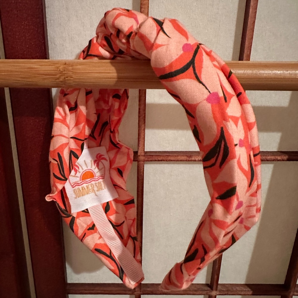 Summer salt retro floral headband